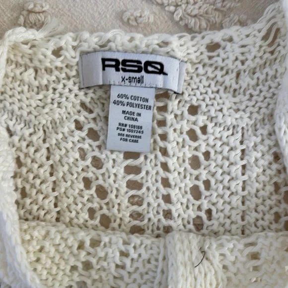 Cream Knit Button-Up Tank Top - Picture 3 of 3